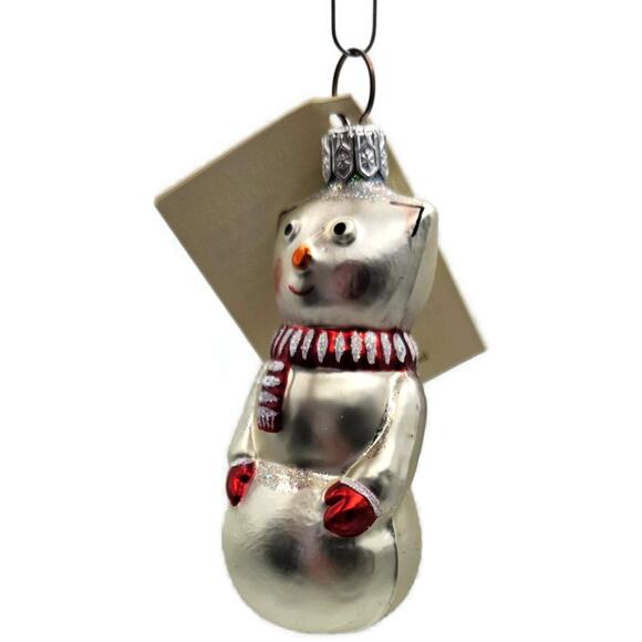 Patricia Breen Snowcat With Red Scarf Pearl Christmas Tree Ornament Snow Family - Picture 10 of 13